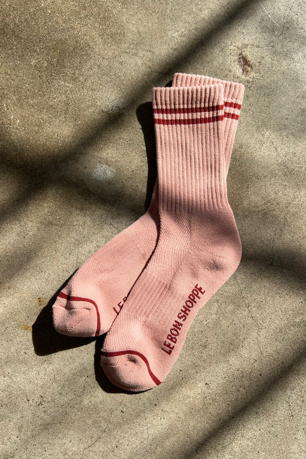 Boyfriend Sock- Vintage Pink